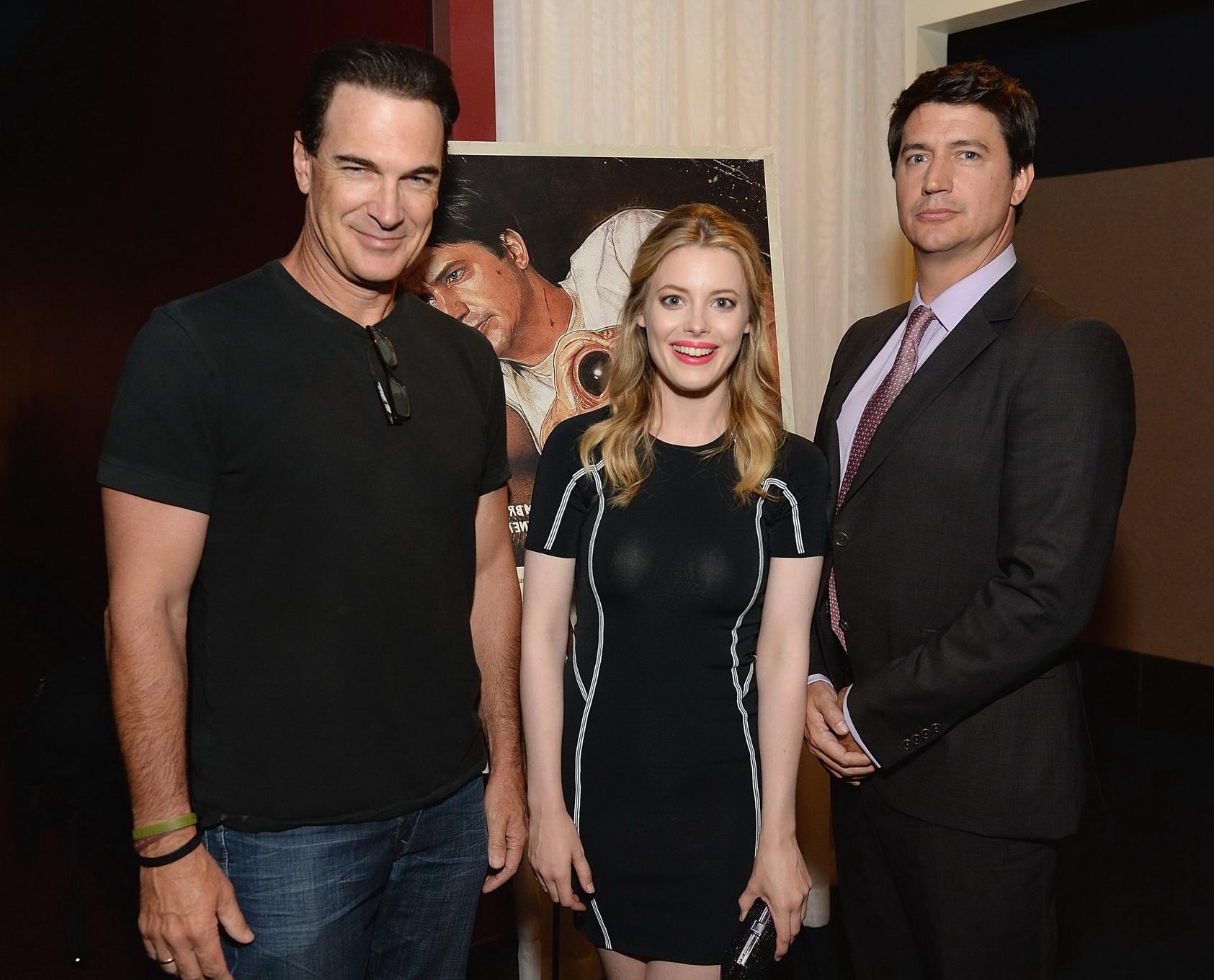 16P Gillian Jacobs see through to bra at the 'Bad Milo' premiere in Hollywood