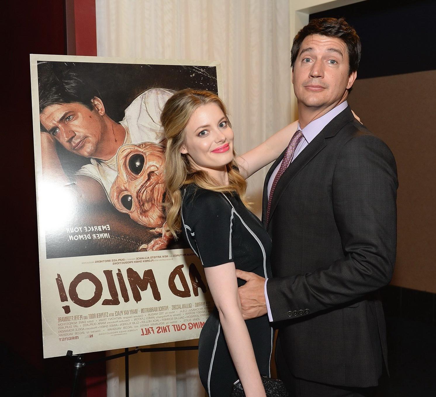 16P Gillian Jacobs see through to bra at the 'Bad Milo' premiere in Hollywood