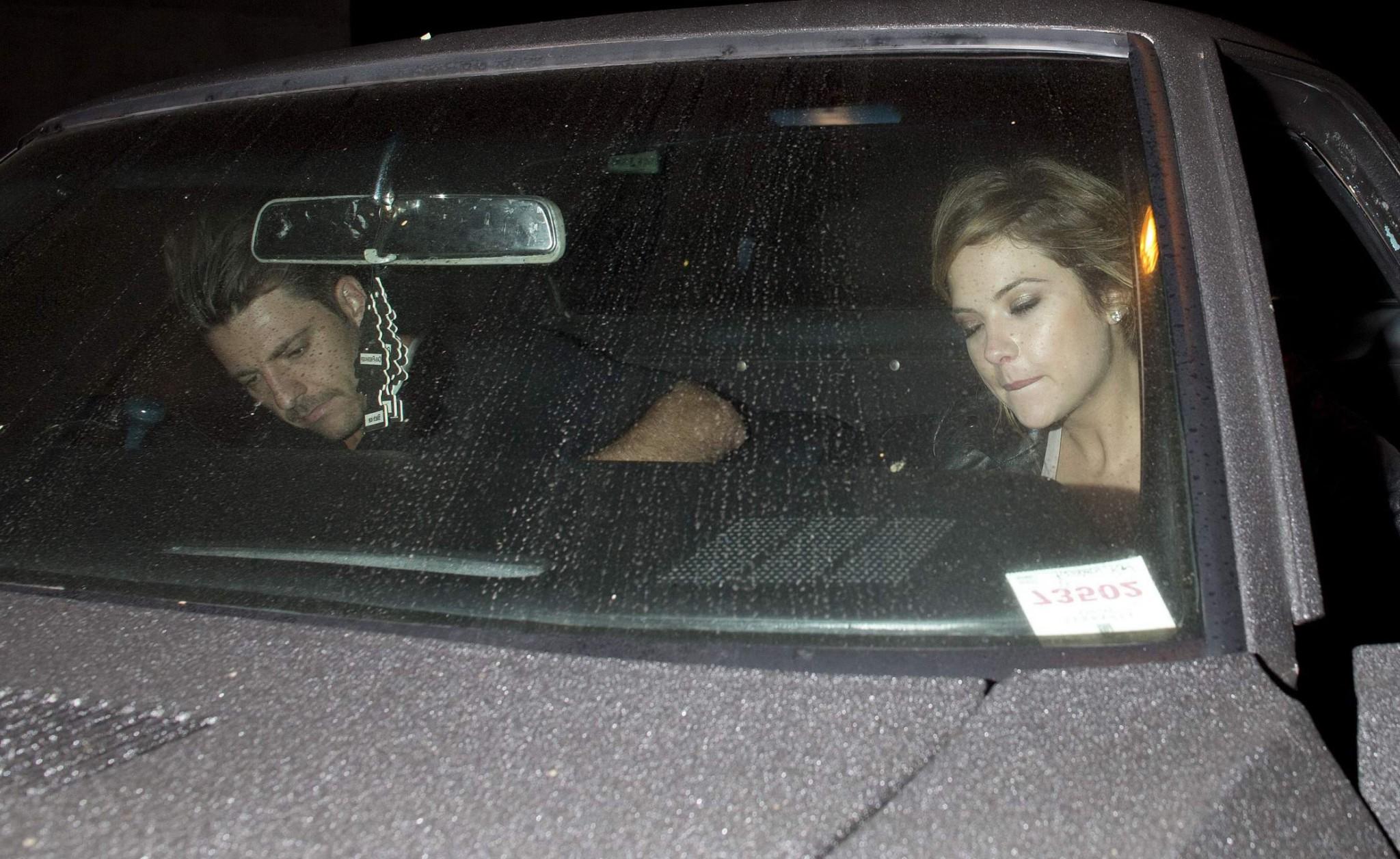 16P Ashley Benson see through to bra outside Craigs Restaurant in West Hollywood