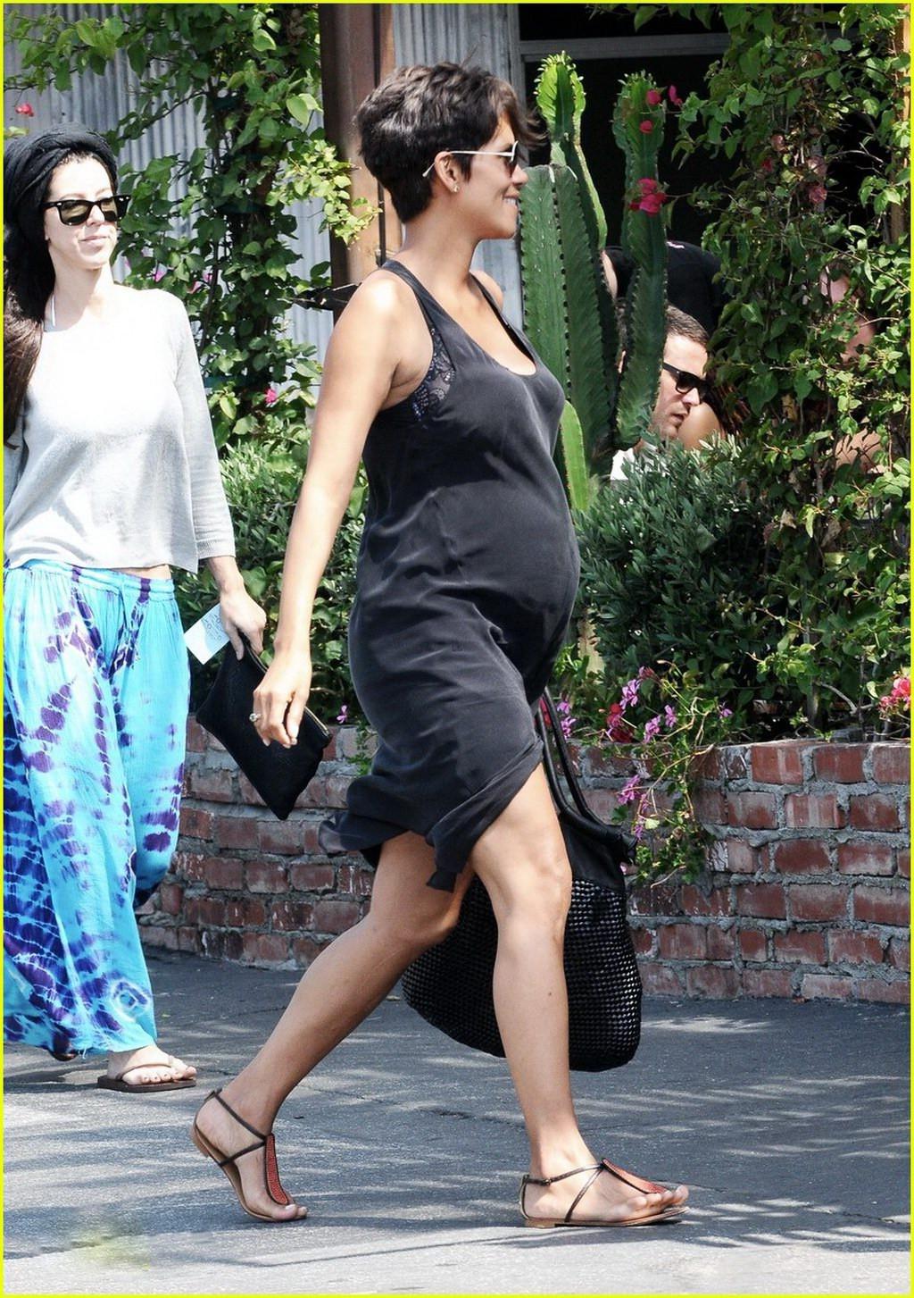 16P Halle Berry pregnant  busty out for shopping in Los Angeles