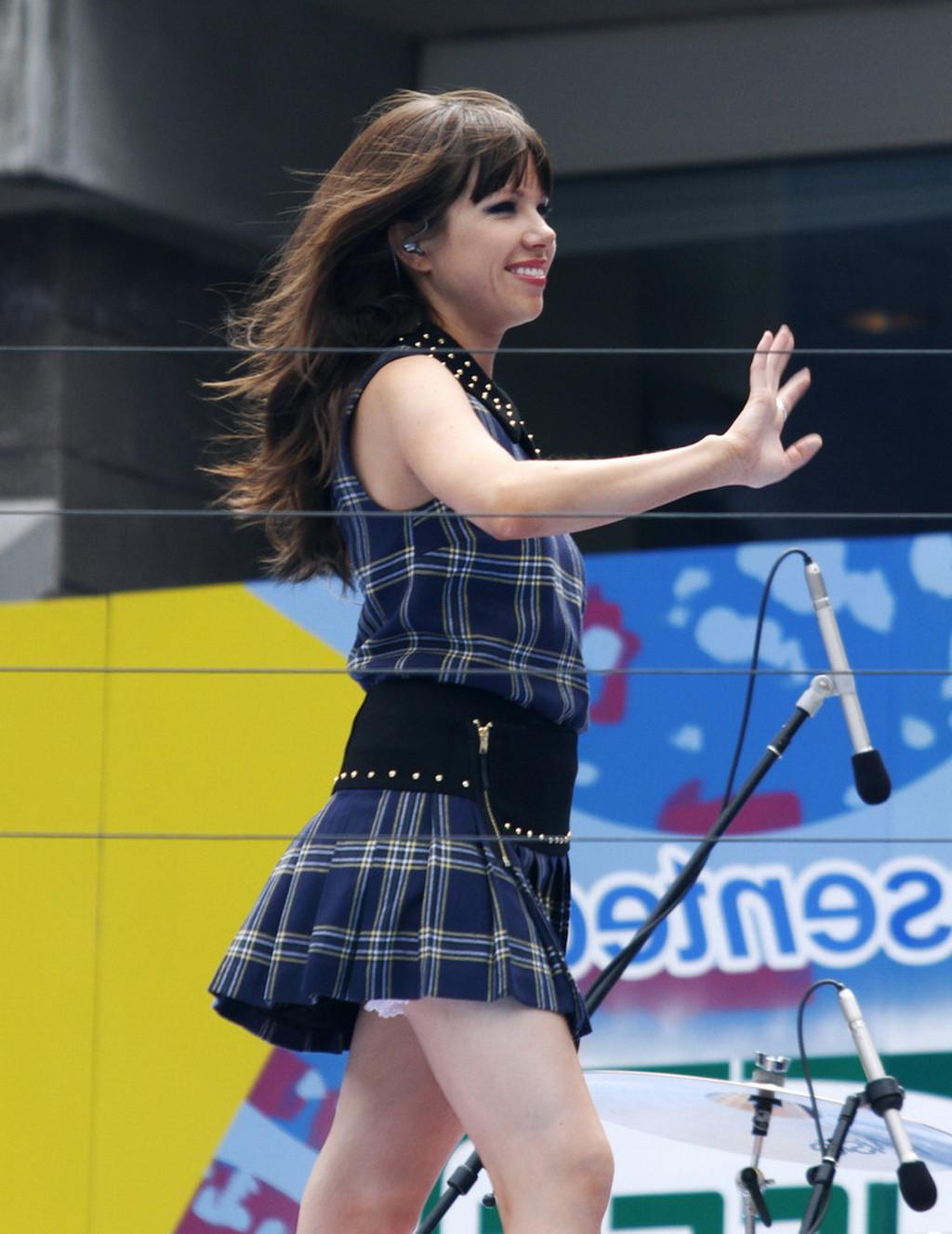10P Carly Rae Jepsen flashing her Victorian panties at USTA National Tennis Center i