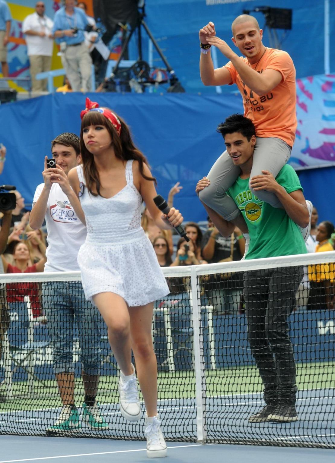 10P Carly Rae Jepsen flashing her Victorian panties at USTA National Tennis Center i
