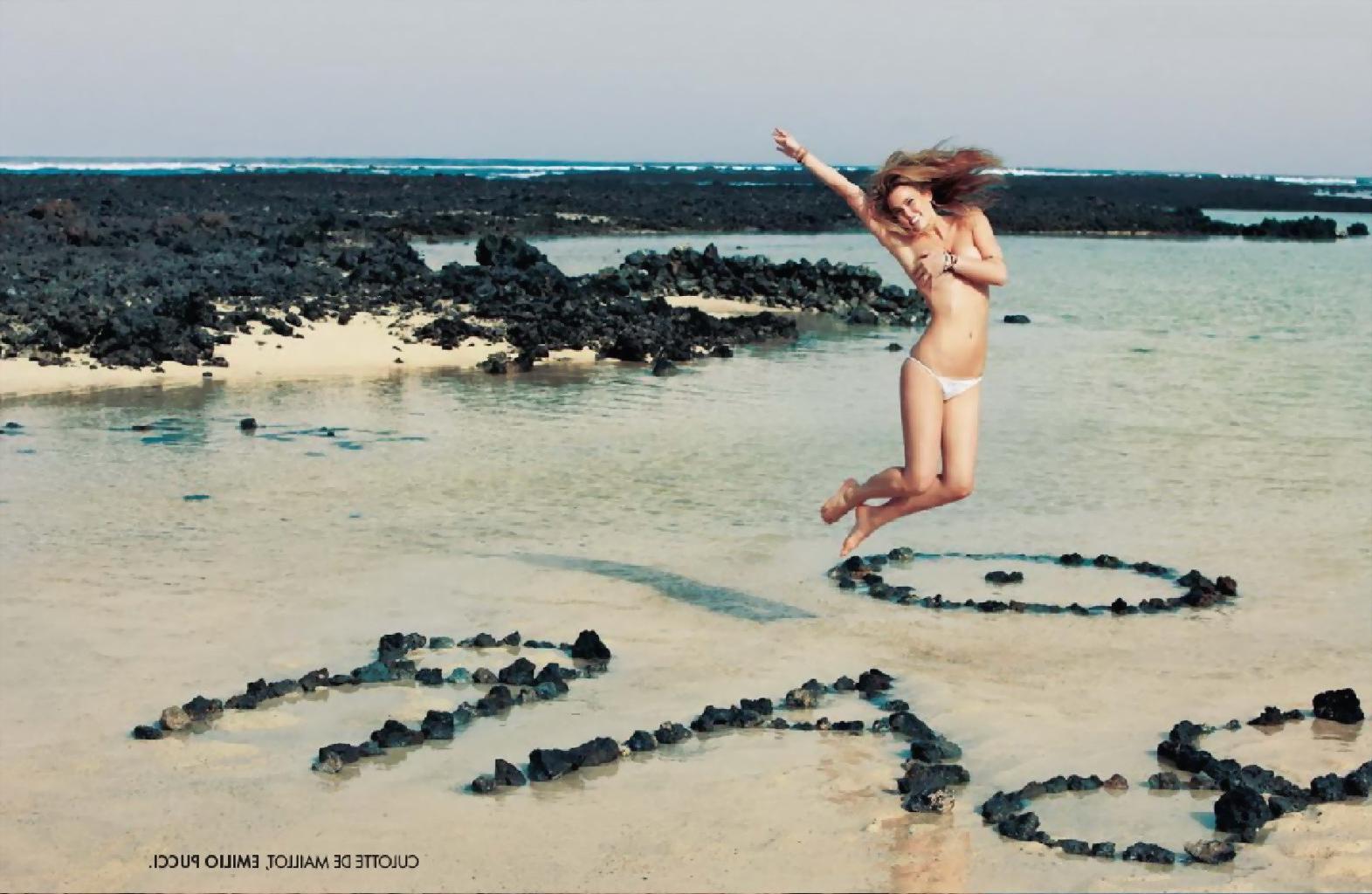 10P Bar Refaeli naked but hiding in new Maxim Magazine and Elle France issues