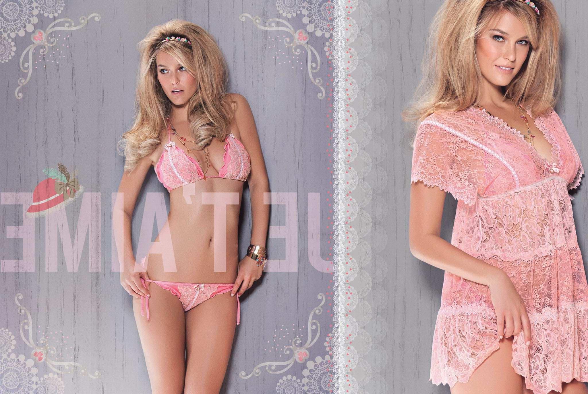 16P Bar Refaeli posing in bikinis for Aqua Bendita 2012 promo campaign