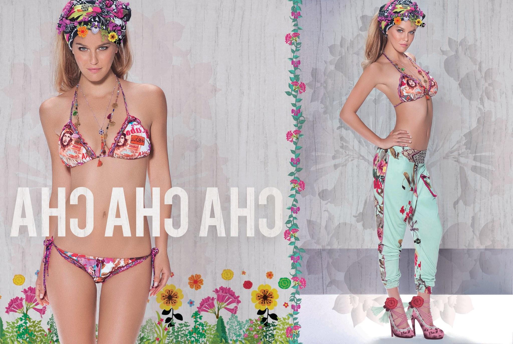 16P Bar Refaeli posing in bikinis for Aqua Bendita 2012 promo campaign