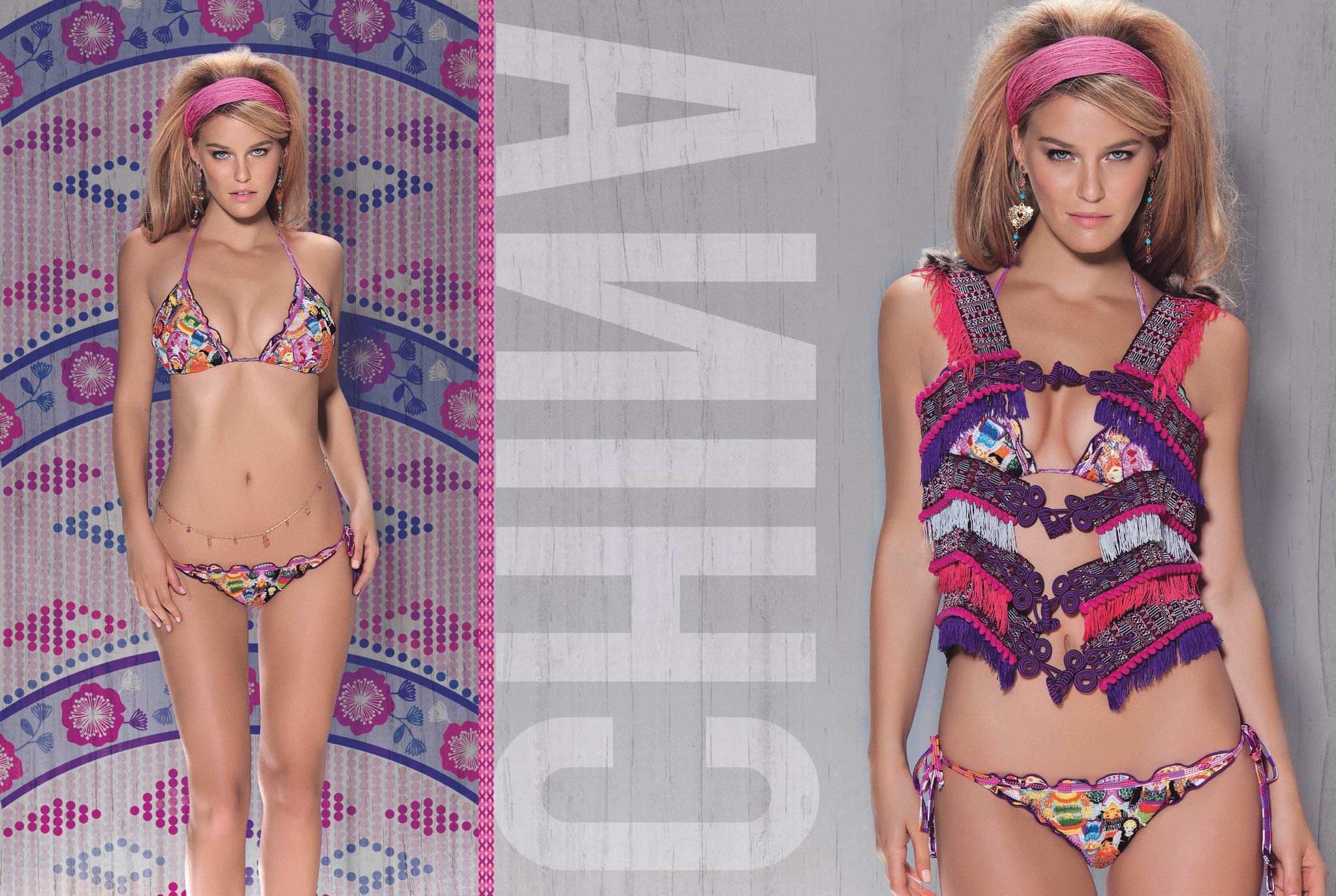 16P Bar Refaeli posing in bikinis for Aqua Bendita 2012 promo campaign