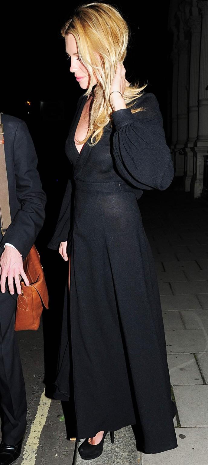 16P Abigail Clancy see-through  upskirt leaving Harry's Bar