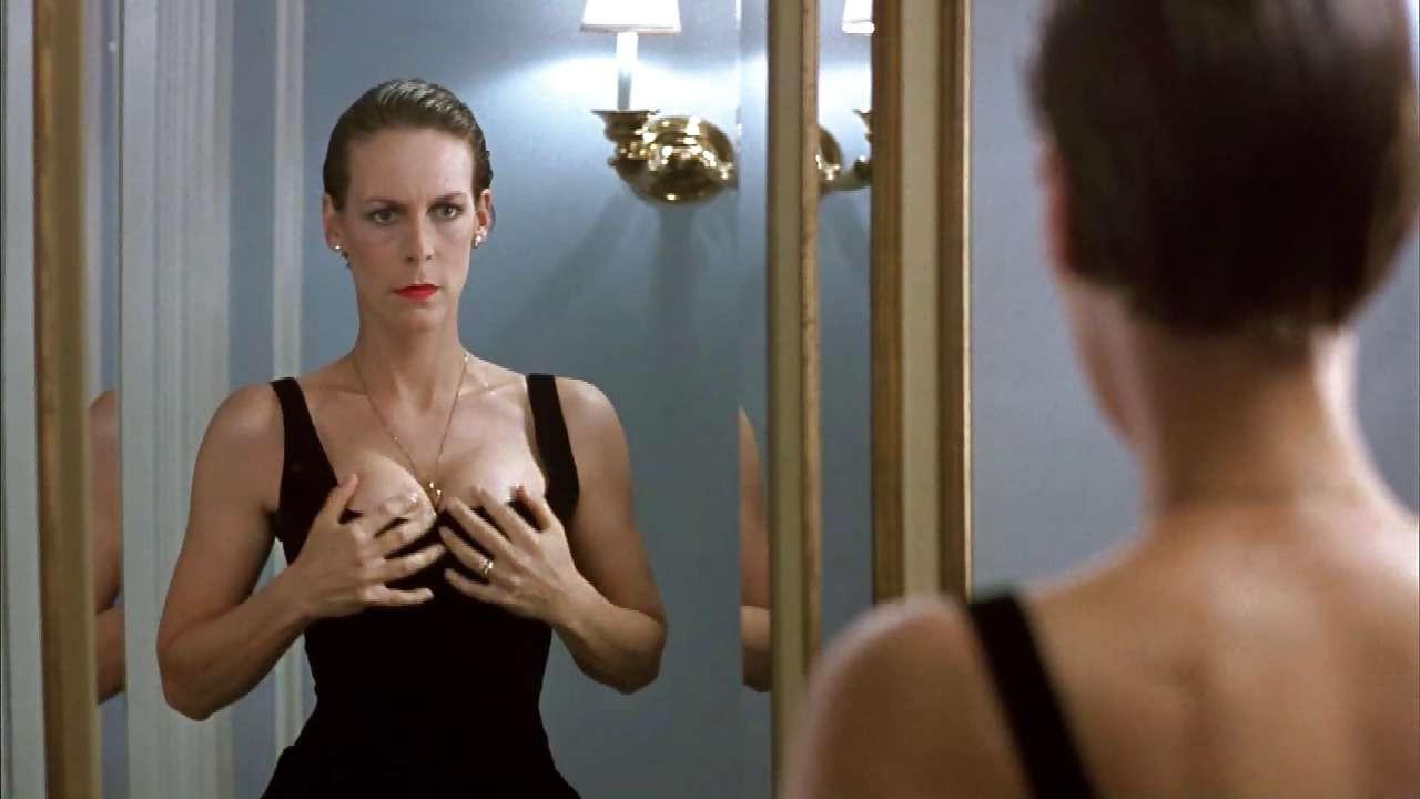 16P Jamie Lee Curtis showing her amazing ass in black thong and dancing in bra