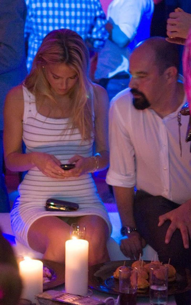 16P Bar Refaeli flashing panties upskirt and showing pookies in tight dress paparazz