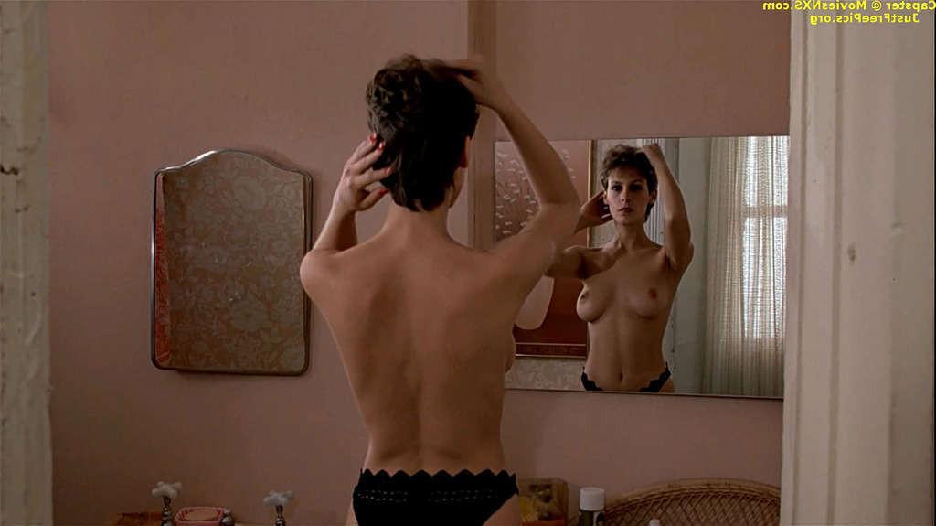 15P Jamie Lee Curtis showing her nice tits and posing in bra and panty