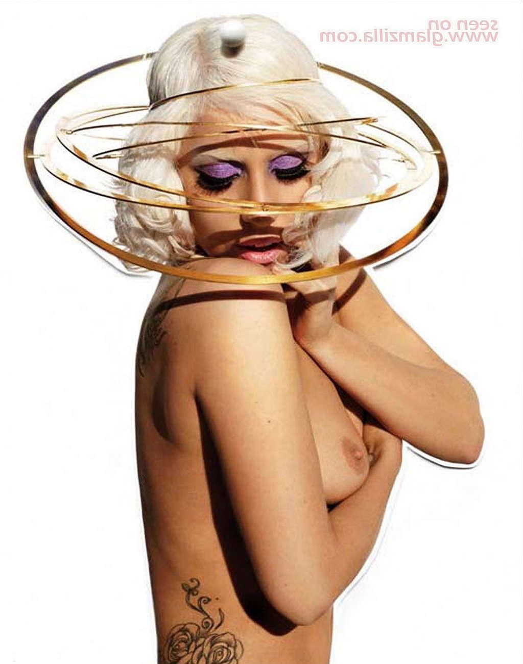 16P Lady Gaga in see thru dress without bra and in white hot pants