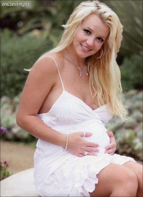 16P Pregnant Britney Spears showing big breasts