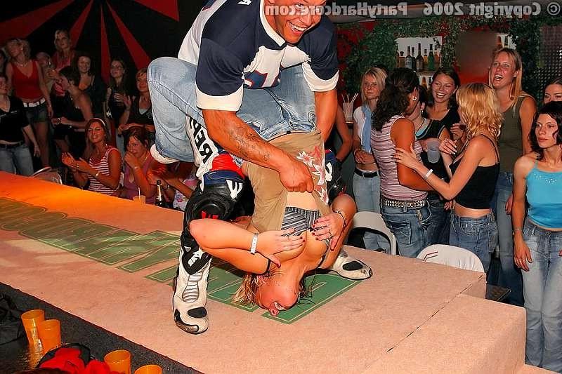 20P Two blondes fight for a piece of strippers cock