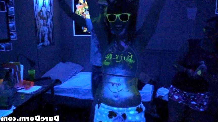 12P Check out these 2 hot college babes masturbate while watching their girl suck an