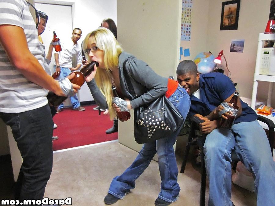 12P Smoking hot ass college babes drilled hard in this amazing black out dorm room p