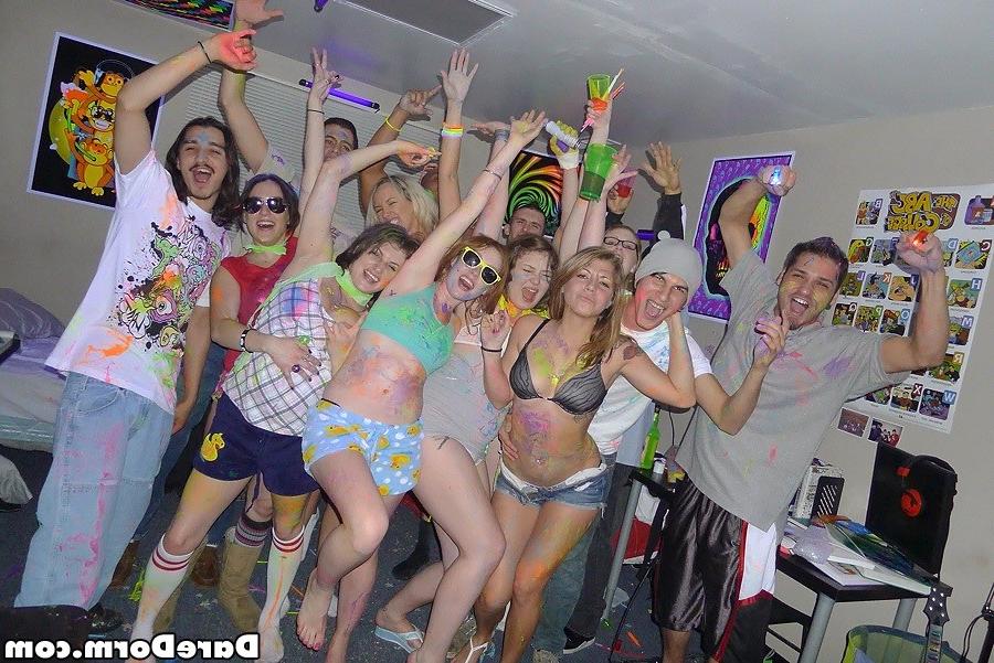 15P Amazing super hot ass college teens nailed hard in this hot big college dorm roo