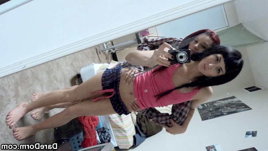 15P 2 amazing hot fucking college bi sexual babes suck fuck and cum in this hot real
