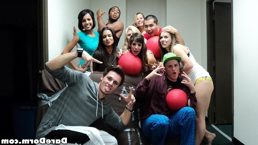 12P Check out these college babes make a sex tape in their dorm room in these jello 
