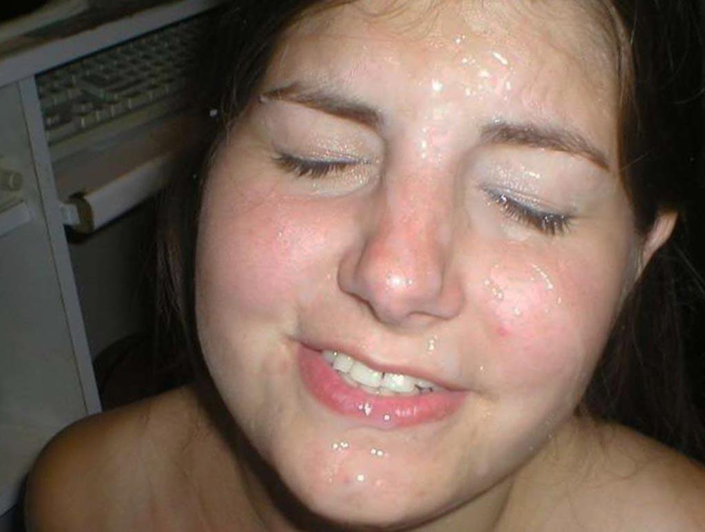15P Real amateur girls taking sticky cumshots