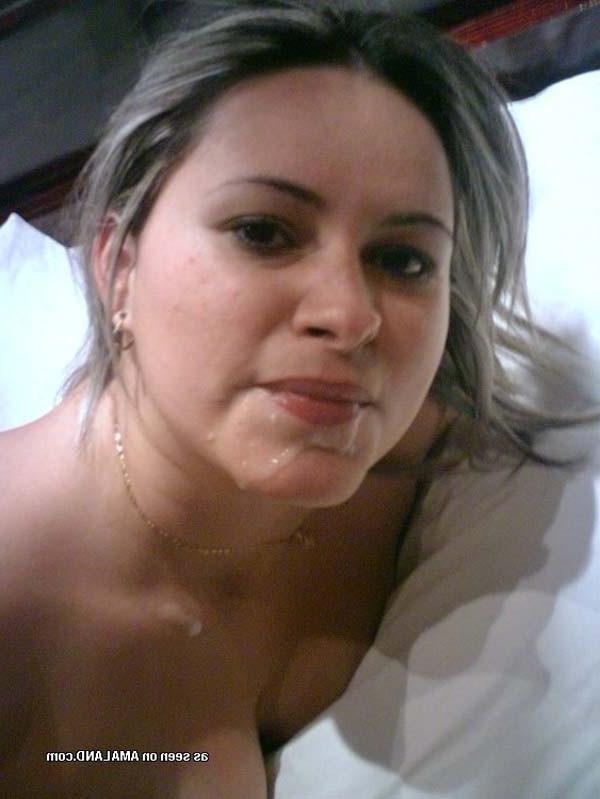 15P Cute teen amateur girlfriends taking big cumshots