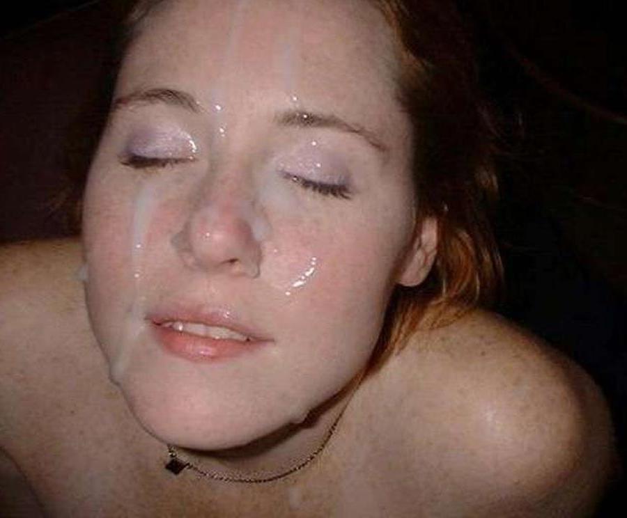 15P Real amateur girlfriends taking sticky facials