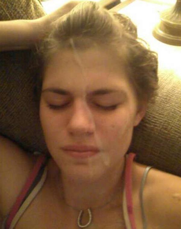 15P Real amateur girls taking sticky cumshots