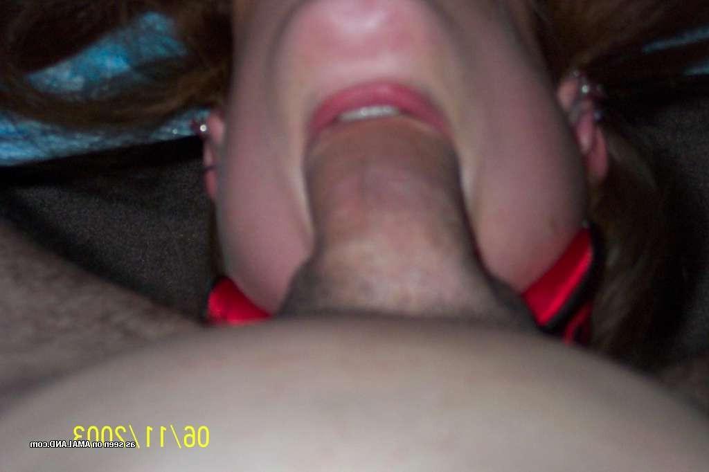 15P Dominated redhead GF sucks cock for facial cumshot