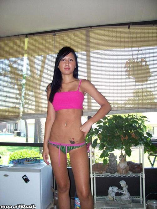 17P Brunette amateur teen in lingerie getting facial cumshot