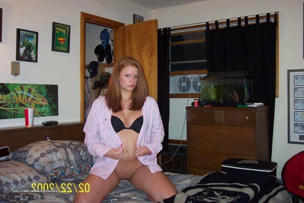 15P Homemade amateur redhead teen girlfriend getting facial cumshot