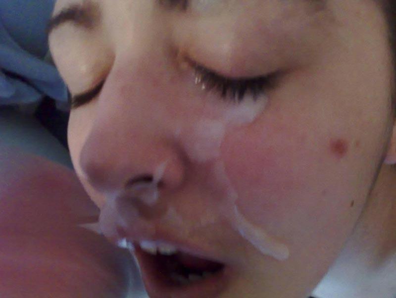 15P Real amateur girlfriends getting facials