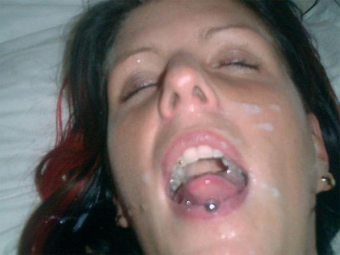 15P Real amateur girlfriends getting facials