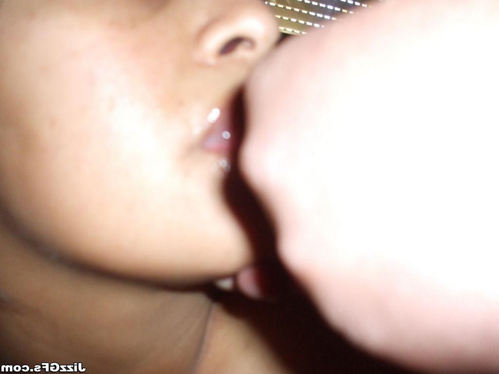 15P Chubby Latina GF gives blowjob for homemade facial