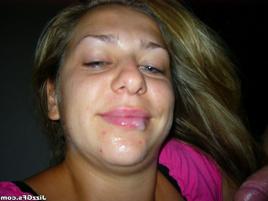 15P Real homemade amateur teen girlfriend sucking for facial cumshot