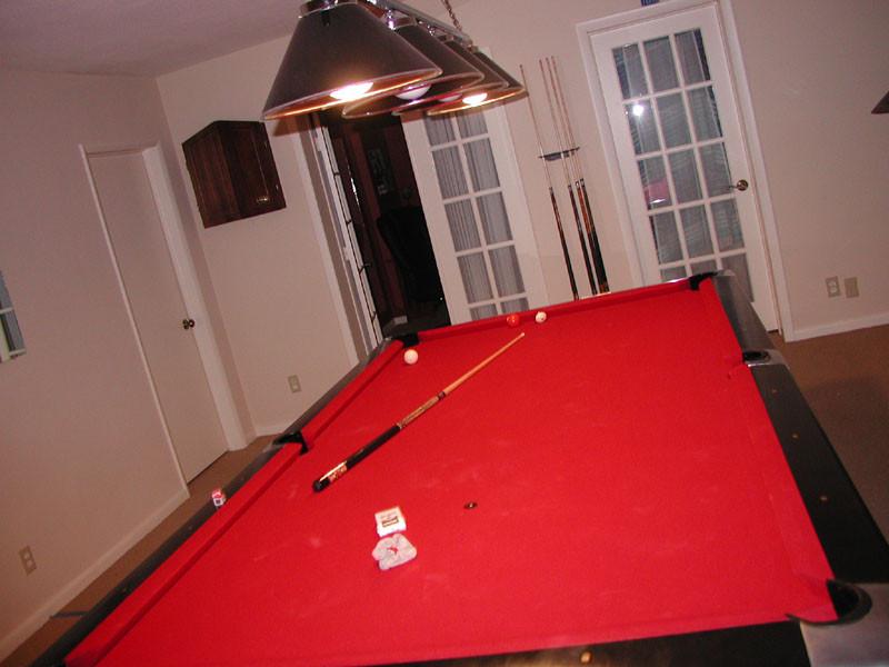 20P Porn princess making love to billiard implements.