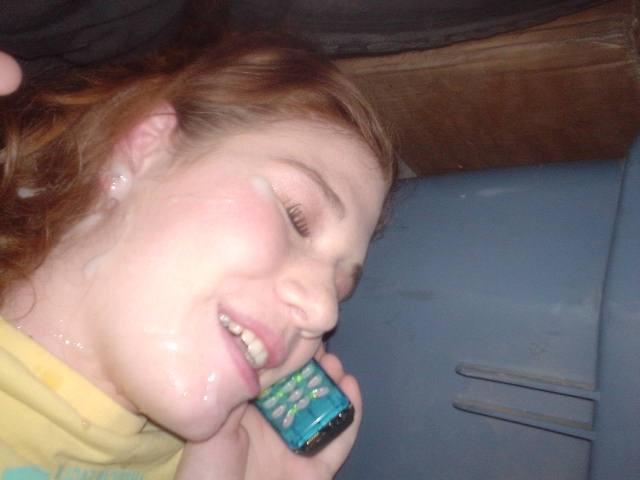 15P Real amateur girls getting facials