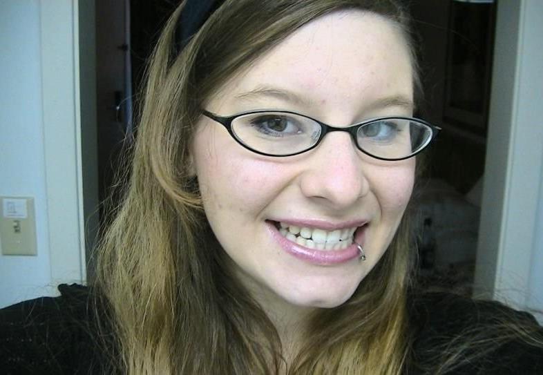 15P Pierced amateur girlfriend gets cumshot on nose in homemade pix