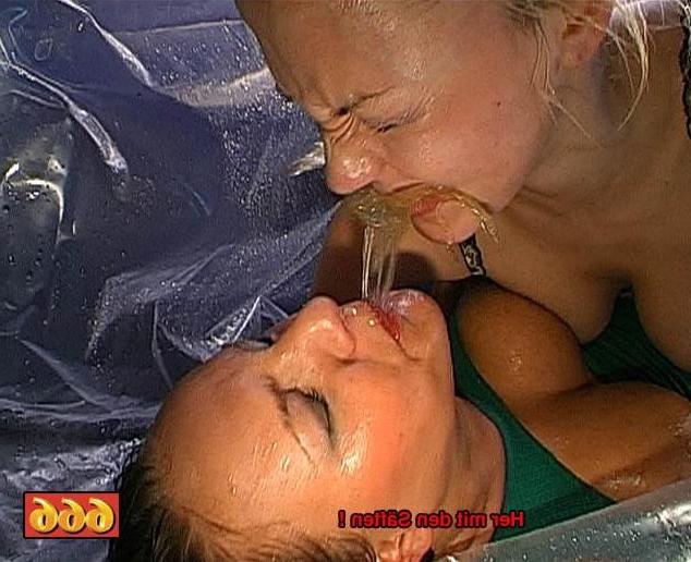 16P Group of guys piss and cum on girls faces