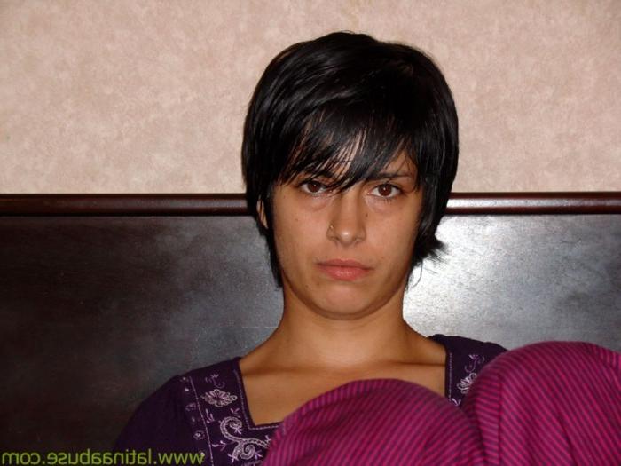 20P Fucked up looking latina cum face fucked hard