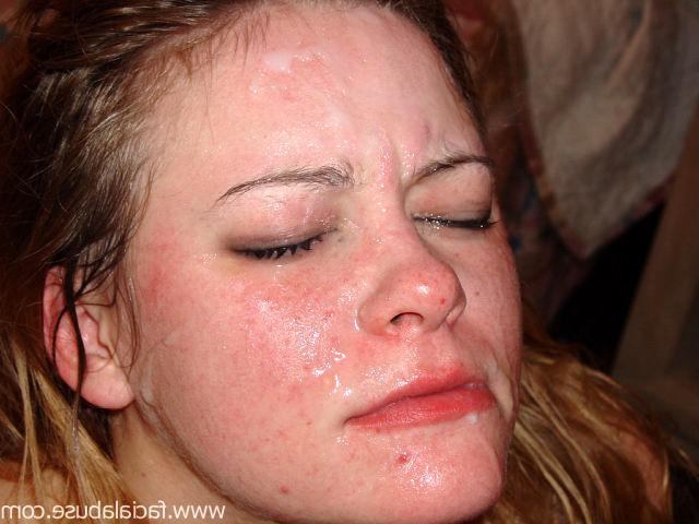 15P Busty broad gets face fucked and covered in sperm