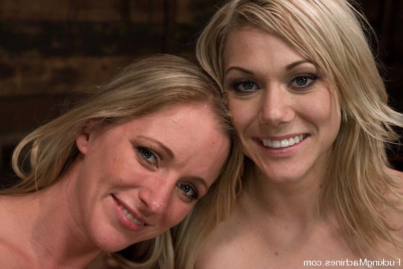 15P Blondes Dia Zerva and Samantha Sin fucked hard by machines