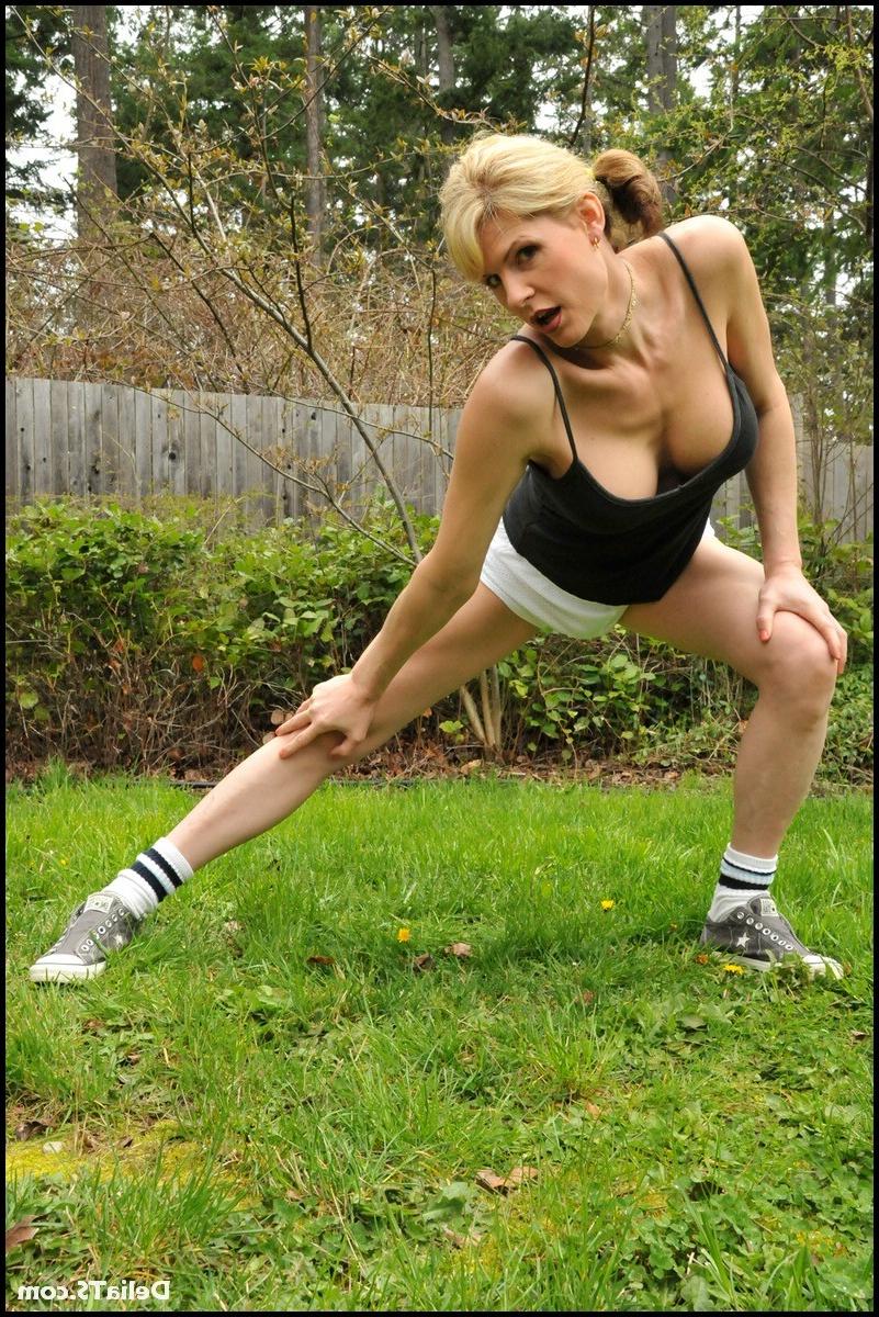 15P TGirls shecock pokes out of tiny white soccer shorts