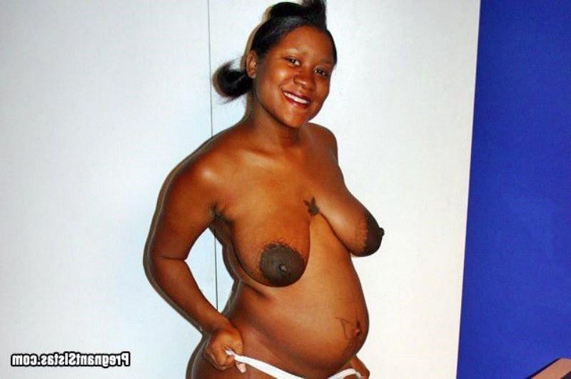 16P Pregnant tart takes two big white dicks
