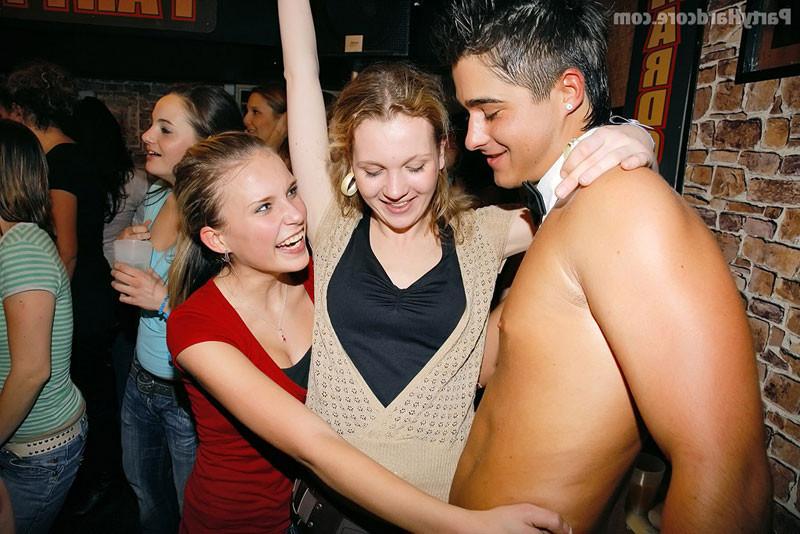 16P Crazy party with drunk women molesting male strippers