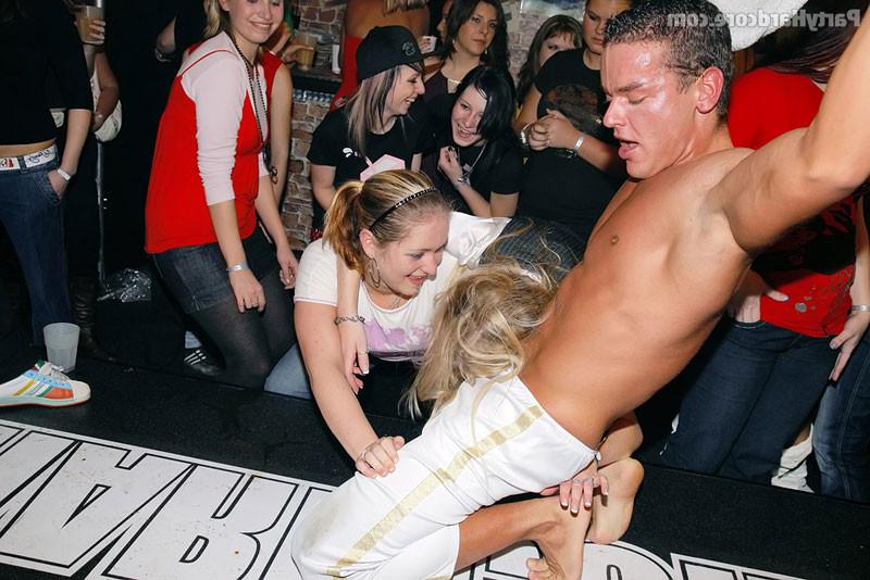16P Crazy party with drunk women molesting male strippers