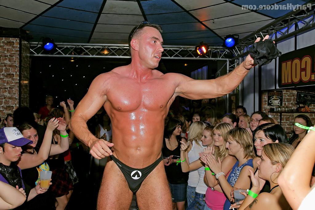 16P Crazy party with male strippers and horny amateur girls