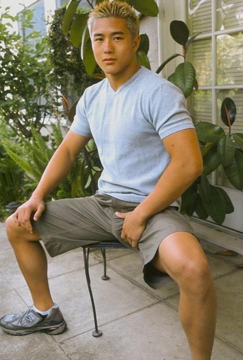 20P An uncut asian muscle in jockstraps stripping and showing off
