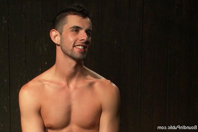 15P Captured stud is gang fucked in a bar full of horny masked men