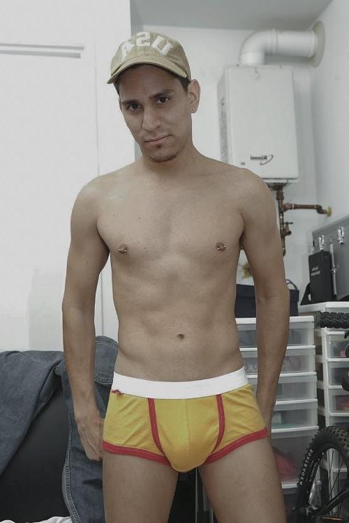 20P Smooth mature muscle dude riding a huge cock in a laundry room