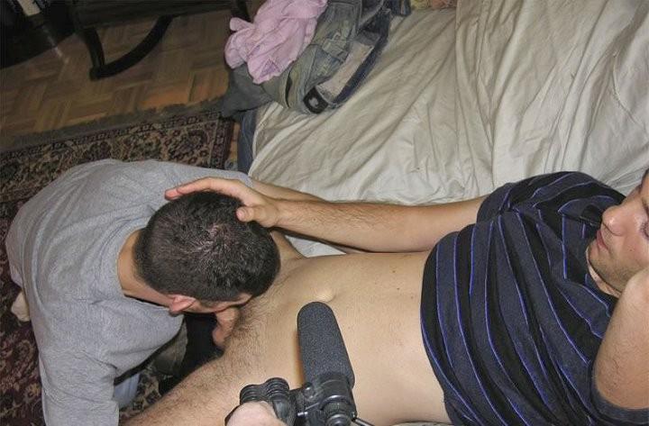 20P Fresh college newbies sucking and facial cumming after classes