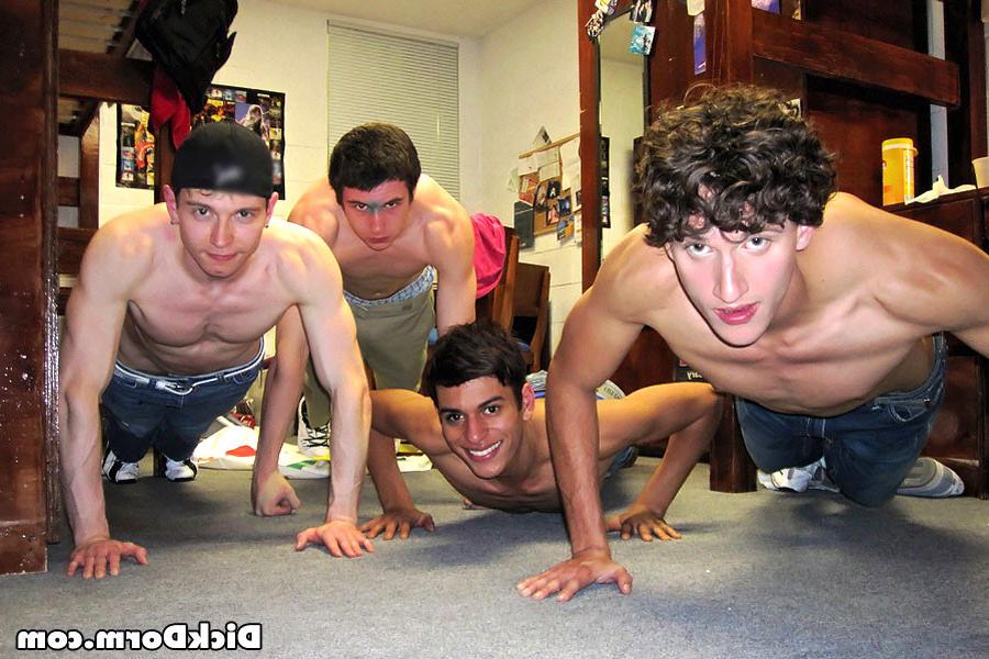 12P Horny boys share their each others cocks in this full on dorm room fucking gay p